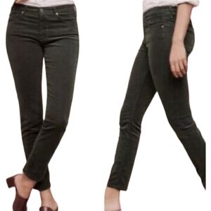 Ag Adriano Goldschmied The Stevie Ankle Slim Straight velvet jeans size 31